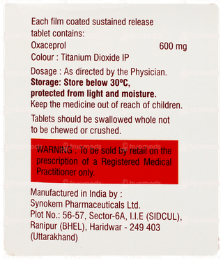 Oxasol Mr 600 Tablet Sr 10