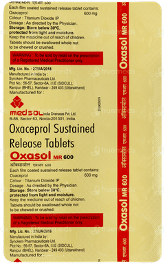 Oxasol Mr 600 Tablet Sr 10