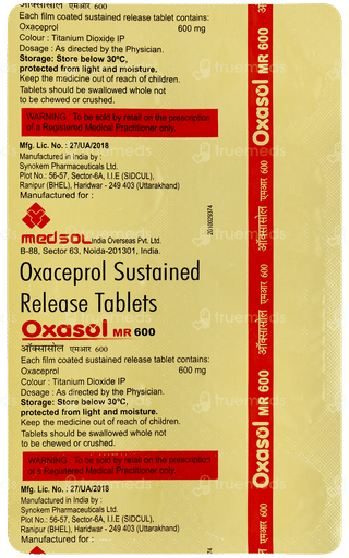 Oxasol Mr 600 Tablet Sr 10