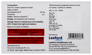Dydrolast 20 Sr Tablet 10