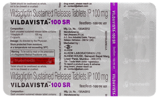 Vildavista 100 Sr Tablet 15