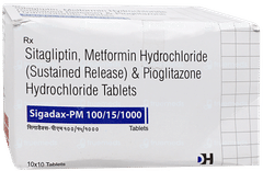 Sigadax Pm 100/15/1000 Tablet 10 Sigadax Pm 100/15/1000 Tablet 10
