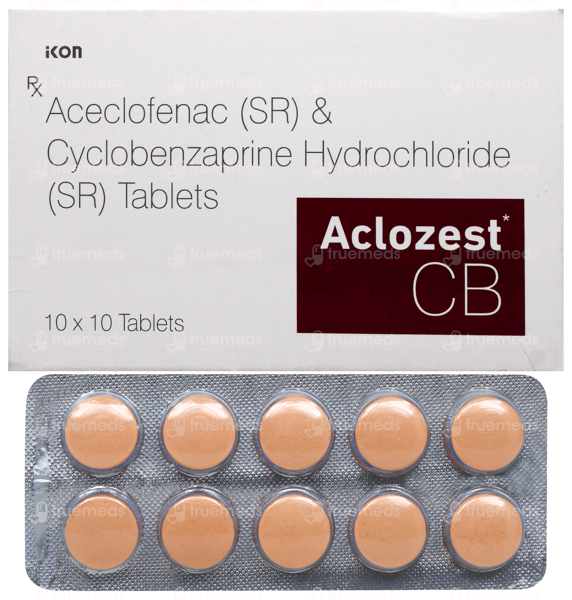 Aclozest Cb Tablet 10 - Uses, Side Effects, Dosage, Price | Truemeds