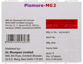 Piomore MG 2 Tablet Sr 10