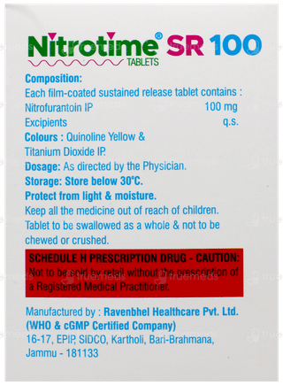 Nitrotime Sr 100 Tablet 15