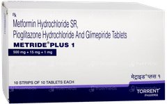Metride Plus 1 Tablet Sr 10