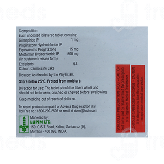 Gluconorm Pg 1 Tablet Sr 15