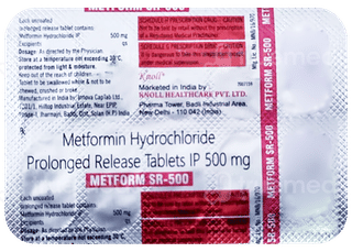 Metform Sr 500 Tablet 10