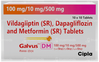 Galvus Dm 100Mg/10Mg/500Mg Tablet 10