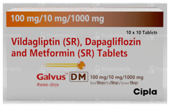 Galvus Dm 100Mg/10Mg/1000Mg Tablet 10