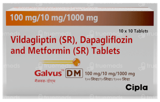 Galvus Dm 100Mg/10Mg/1000Mg Tablet 10