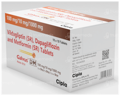 Galvus Dm 100Mg/10Mg/1000Mg Tablet 10
