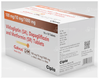 Galvus Dm 100Mg/10Mg/1000Mg Tablet 10