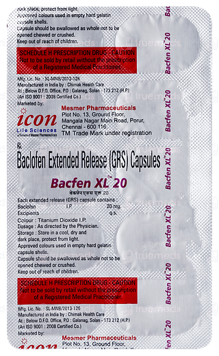 Bacfen Xl 20 Capsule  10