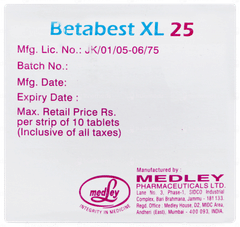 Betabest Xl 25 Tablet 10 Betabest Xl 25 Tablet 10