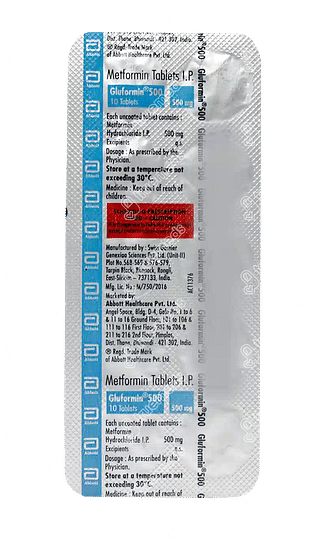 Gluformin 500 MG Tablet 10