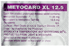 Metocard Xl 12.5 Tablet 10 Metocard Xl 12.5 Tablet 10