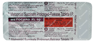 Metocard Xl 50 MG Tablet Pr 10