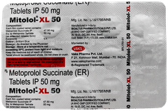 Mitolol Xl 50 Tablet 15 Mitolol Xl 50 Tablet 15