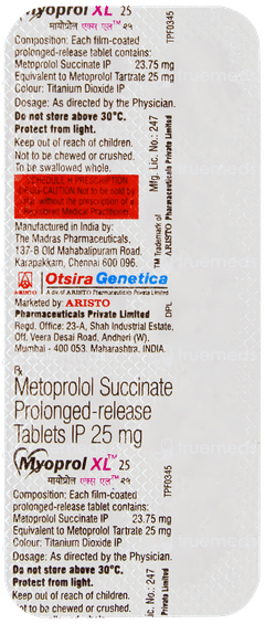 Myoprol Xl 25 Tablet 10