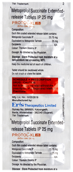 Protol Xl 25 Tablet 10 Protol Xl 25 Tablet 10