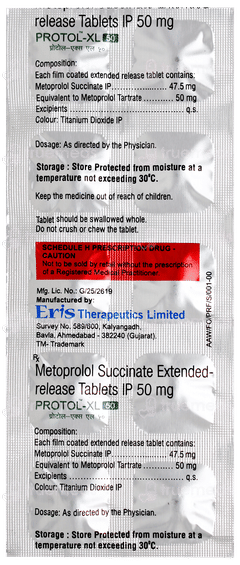 Protol Xl 50 Tablet 10 Protol Xl 50 Tablet 10