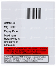 Ramistar M Xl 25 Tablet 10 Ramistar M Xl 25 Tablet 10