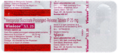 Vinicor Xl 25 Tablet 10