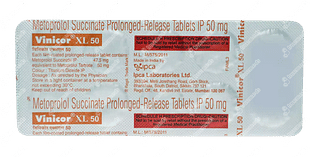 Vinicor Xl 50 MG Tablet 10