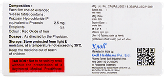 Prazonol 2.5 Xl Tablet 10