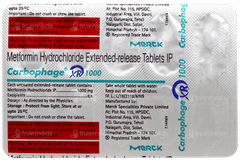 Carbophage Xr 1000 Tablet 10