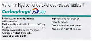 Carbophage Xr 500 Tablet 10