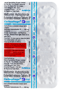 Carbophage Xr 500 Tablet 10
