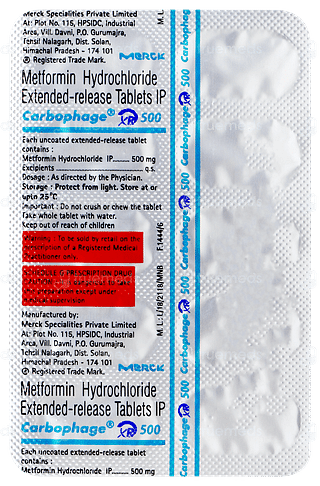 Carbophage Xr 500 Tablet 10