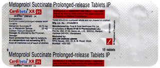 Cardibeta Xr 25 Tablet 10