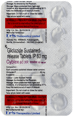 Cyblex 60 Xr Tablet 15 Cyblex 60 Xr Tablet 15