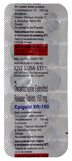 Epigold 150mg Tablet Xr 10 Epigold 150mg Tablet Xr 10
