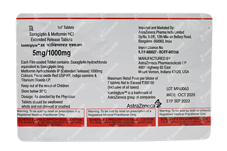 Kombiglyze Xr 5mg/1000mg Tablet 7