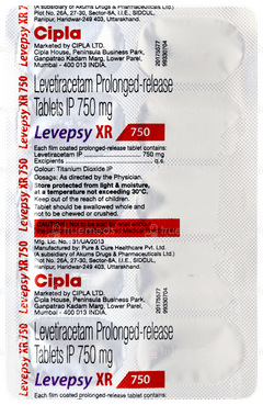 Levepsy Xr 750 Tablet 10 Levepsy Xr 750 Tablet 10