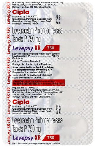 Levepsy Xr 750 Tablet 10