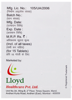 Loyzide 30 Xr Tablet 15
