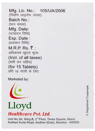 Loyzide 30 Xr Tablet 15