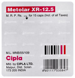 Metolar Xr 12.5 Capsule 15