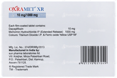 Oxramet Xr 10mg/1000mg Tablet 7 Oxramet Xr 10mg/1000mg Tablet 7