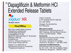 Xigduo Xr 10mg/1000mg Tablet 7 Xigduo Xr 10mg/1000mg Tablet 7