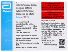 Zeformin Xr 30 Tablet 10 Zeformin Xr 30 Tablet 10