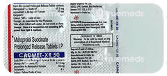 Cadmet Xr 50 Tablet 10 Cadmet Xr 50 Tablet 10