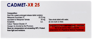 Cadmet Xr 25 Tablet 10