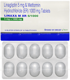 Linaxa M Xr 5/1000 Tablet 10