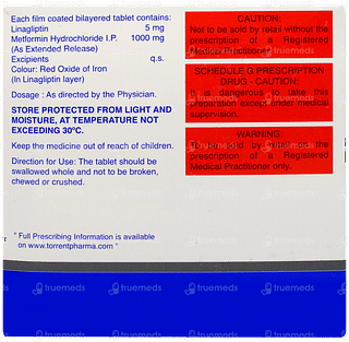 Linaxa M Xr 5/1000 Tablet 10